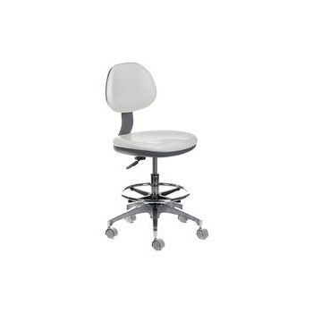 Taboret medyczny z oparciem BD-Y942 Biały